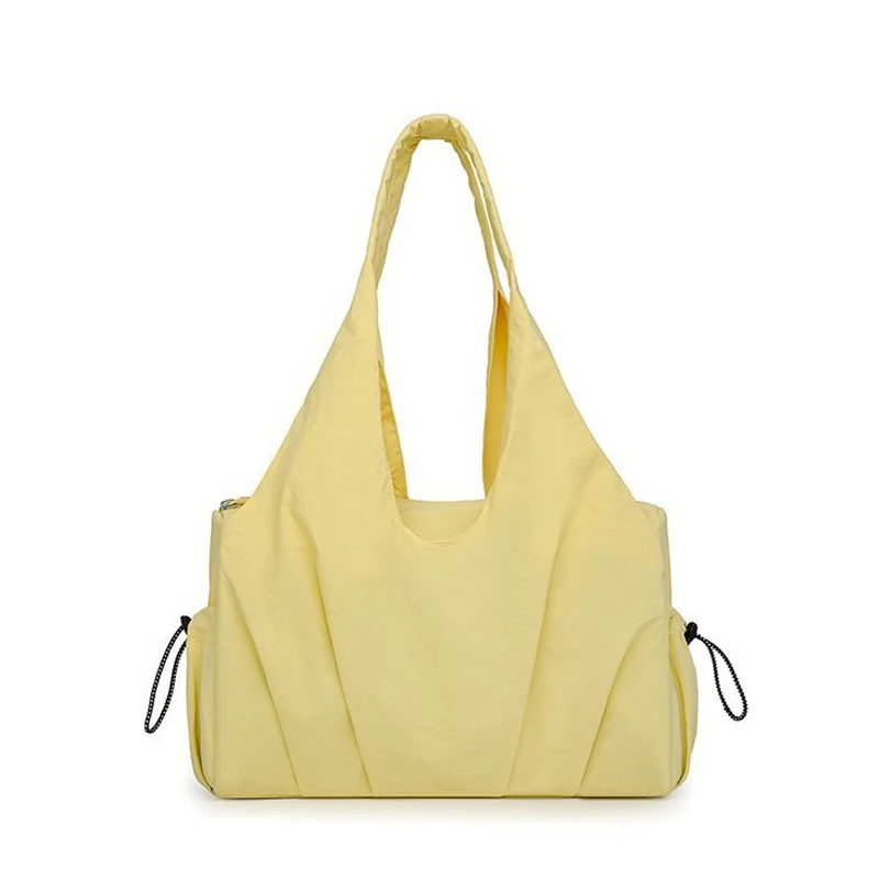 Women Fitness Sports Shoulder Bag Fashionable Comfortable Classic Texture Yoga Pilates Bags Portable Gym Commuting Versatile Bag