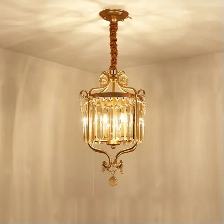 

Merican Small Crystal Chandelier Lighting For Bedroom Study Room Ceiling Chandeliers Gold Black Lustre Cristal Light Fixtures