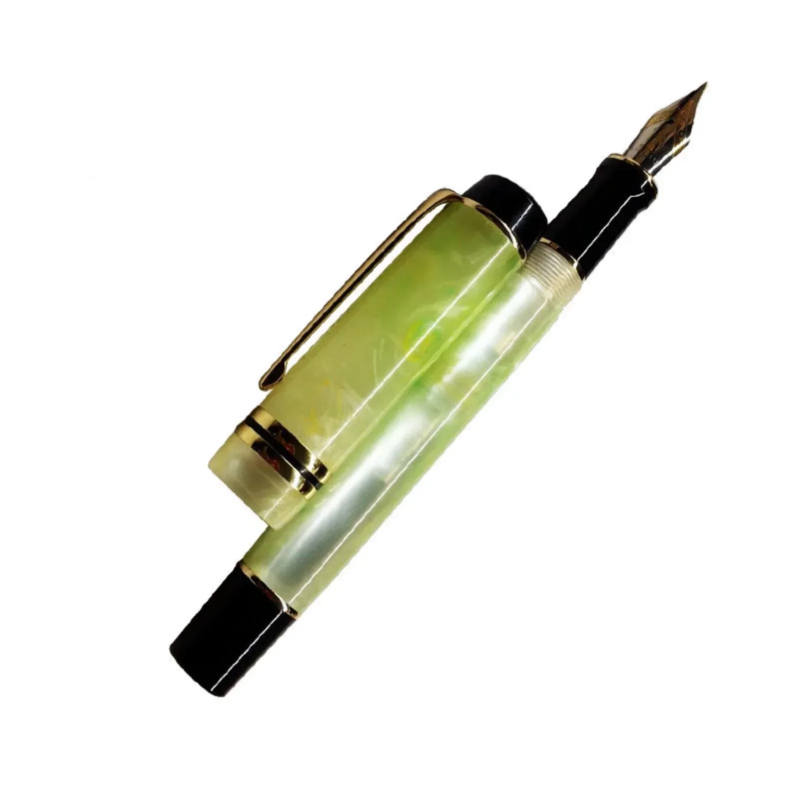 KAIGELU 316 Acrylic Fountain Pen Golden Clip Extra Fine/Medium Nib EF/M Writing