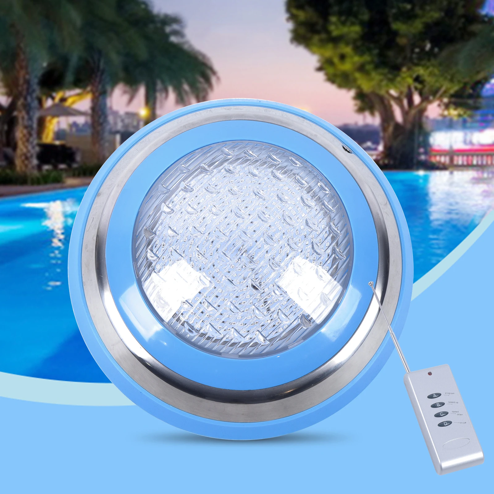 

LED Swimming Pool Lamp, Waterproof IP68, 35W RGB Swimming Pool Lamp, Various Colors, 12V AC / DC LED Underground Swimming Pool