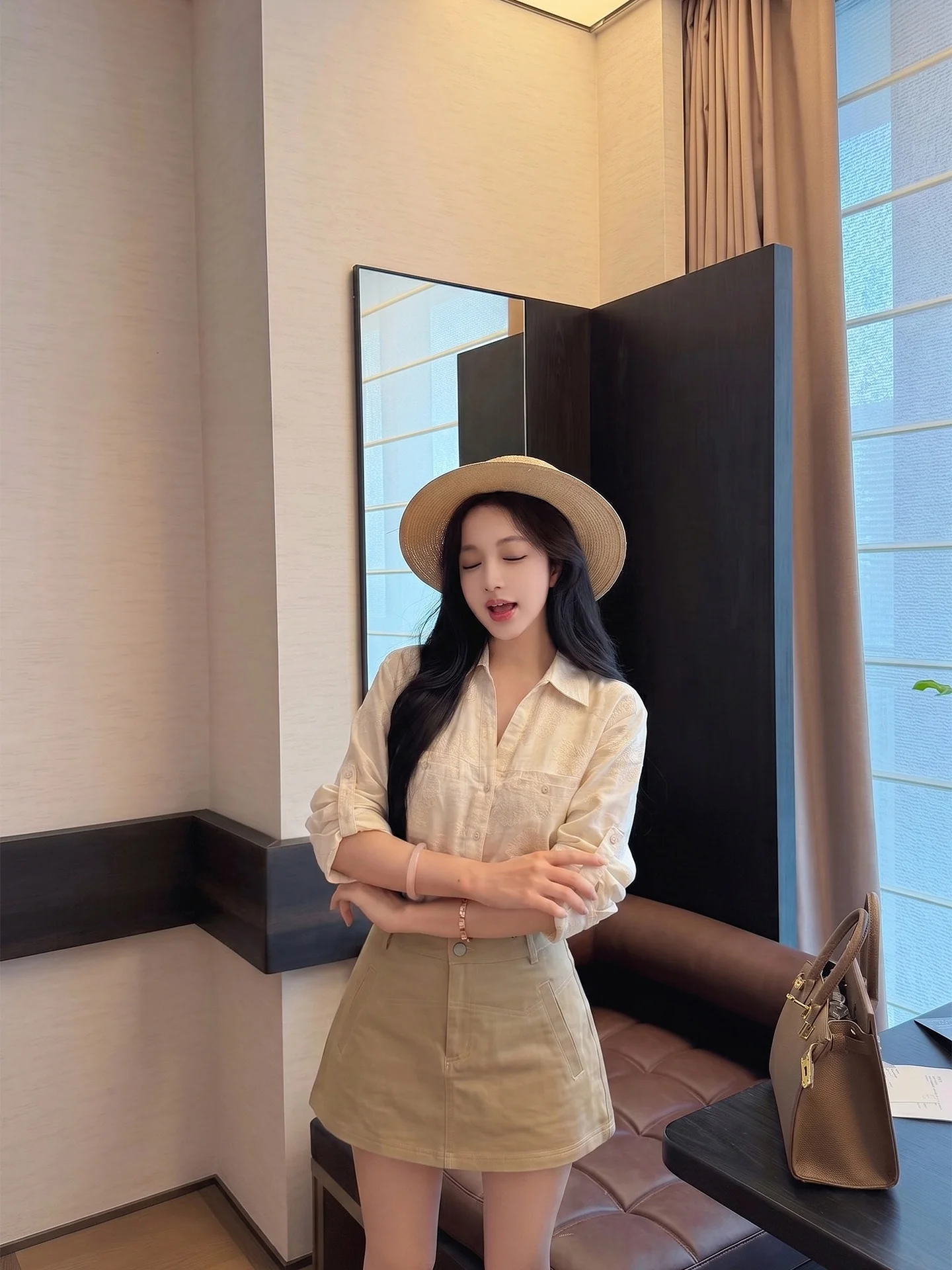 Ladies Summer High Waist A-Lin - Summer Clothing Linen 评论和价格