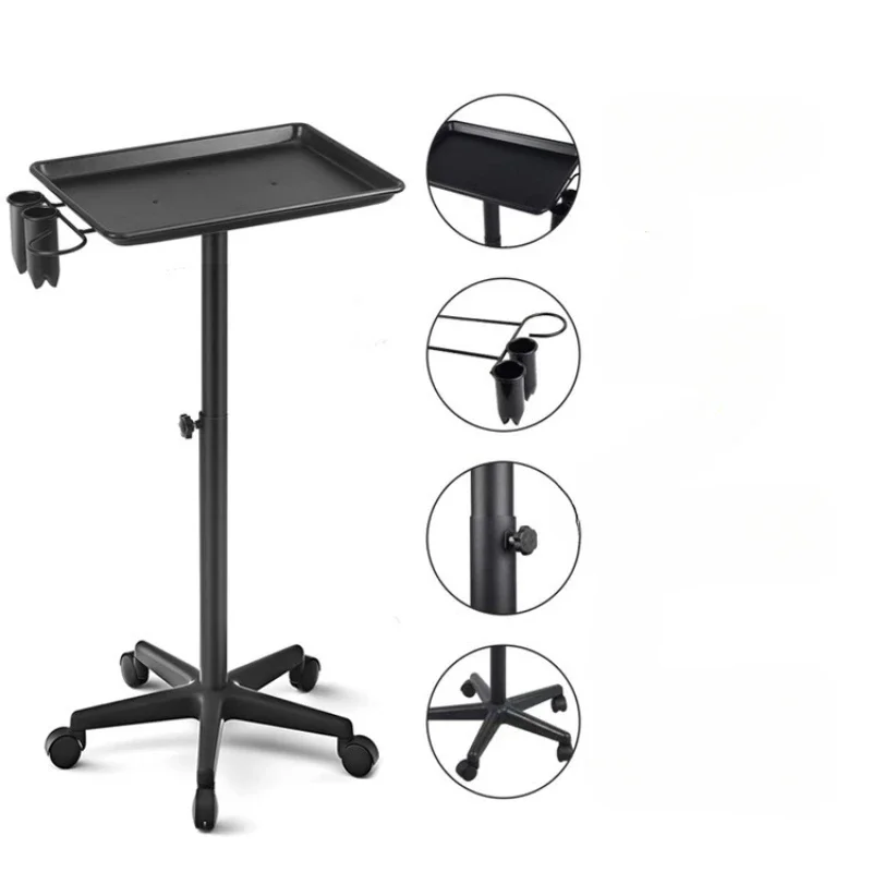 

Metal Hairdressing Salon Trolly Makeup Black Commercial Salon Trolly Esthetician Supplies Carrello Parrucchieri Pretty Furniture