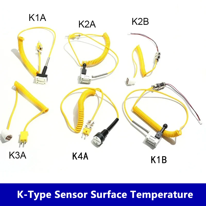 K-Type Magnetic Surface Temperature Square Bearing Thermocouple Strong Magnetic Adsorption Temperature Sensor