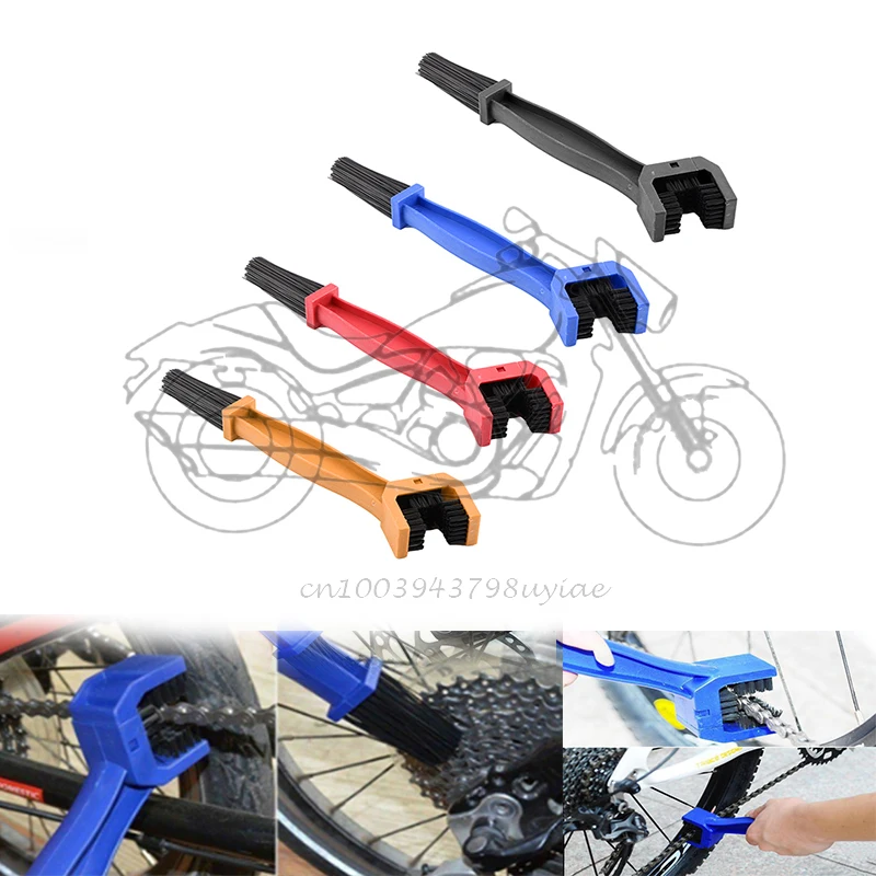 Auto Car Accessories Universal Rim Care Tire Cleaning Motorcycle Bicycle Gear Chain Maintenance Cleaner Dirt Brush  Tool