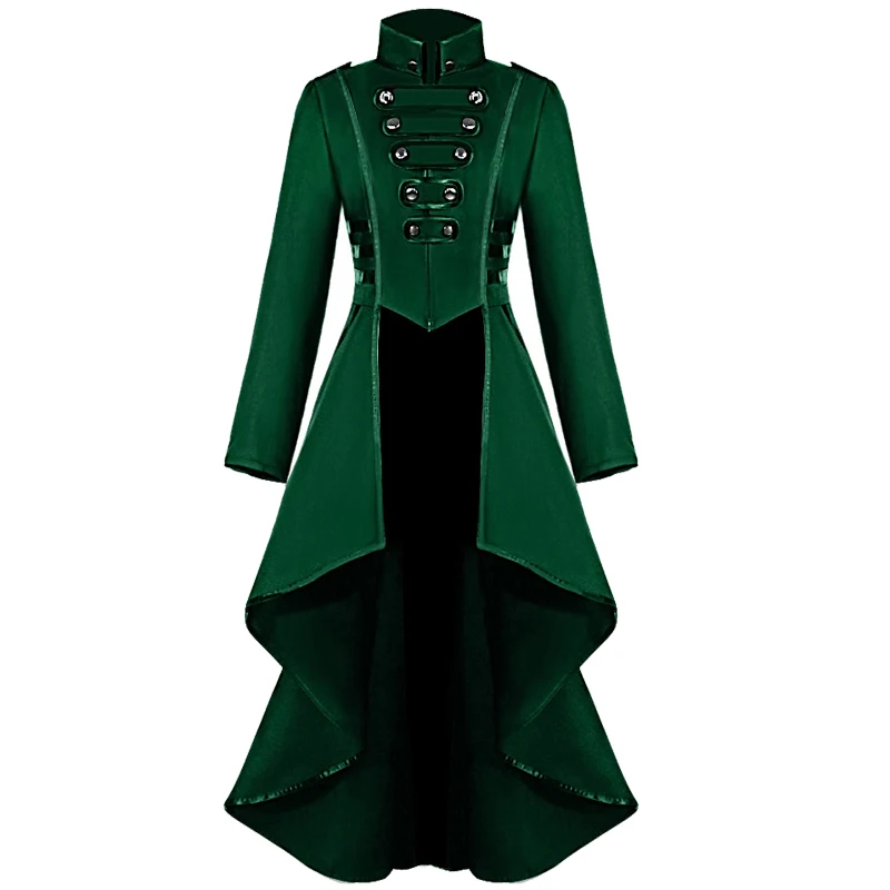 مشد نسائي من الدانتيل بأزرار Steampunk على الطراز القوطي مقاس كبير، زي الهالوين، سترة خريفية لحفلات الرقص