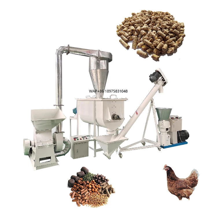 5-30 tons per hour turnkey automatic animal feed processing plant new chicken and poultry livestock feed production line