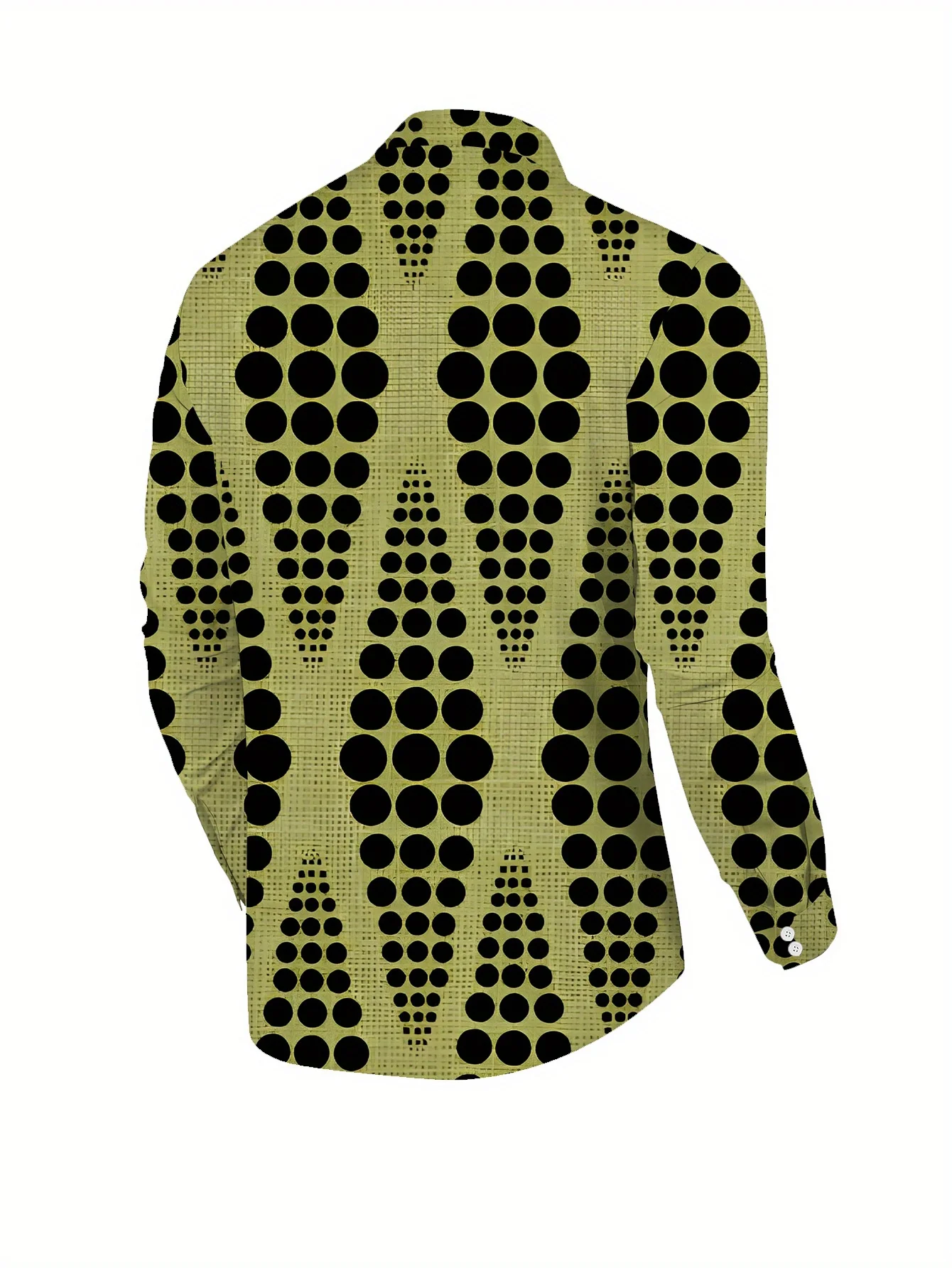 Fashion 3D Printed Geometric Pattern Shirt Casual Street Men's Shirt Simple Design Harajuku Men's Long Sleeve Top