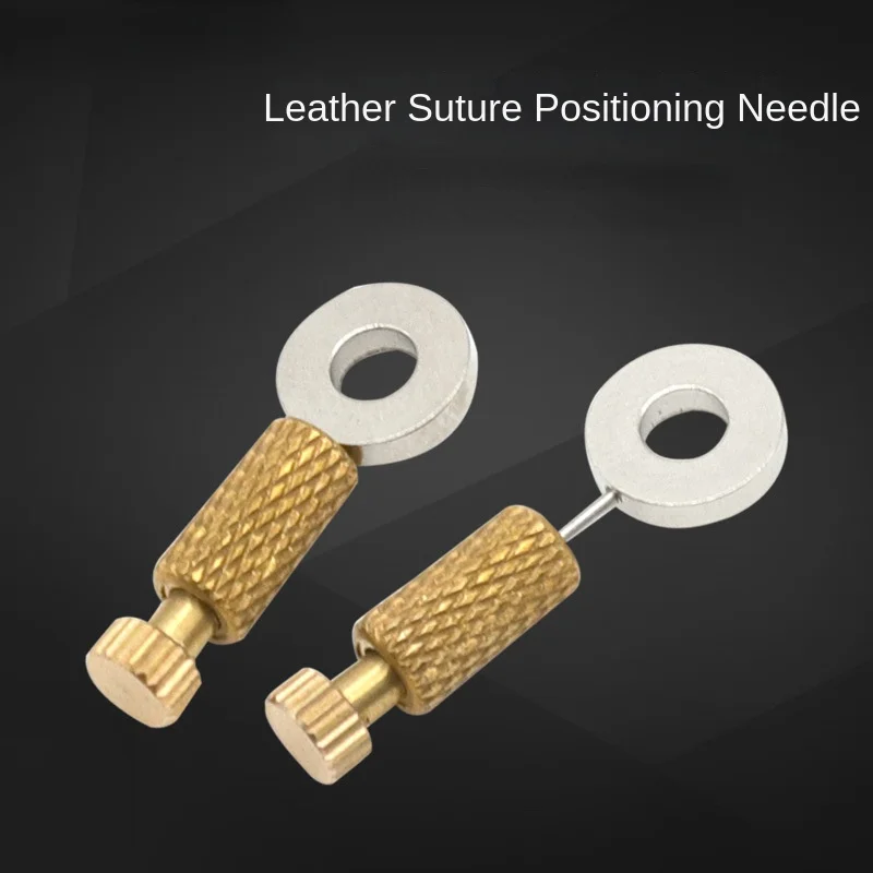 1PC Leather Stitching Clamping Fixing Needle Anti-misalignment Handmade DIY Leather Stitching Aid Suture Positioning Needle