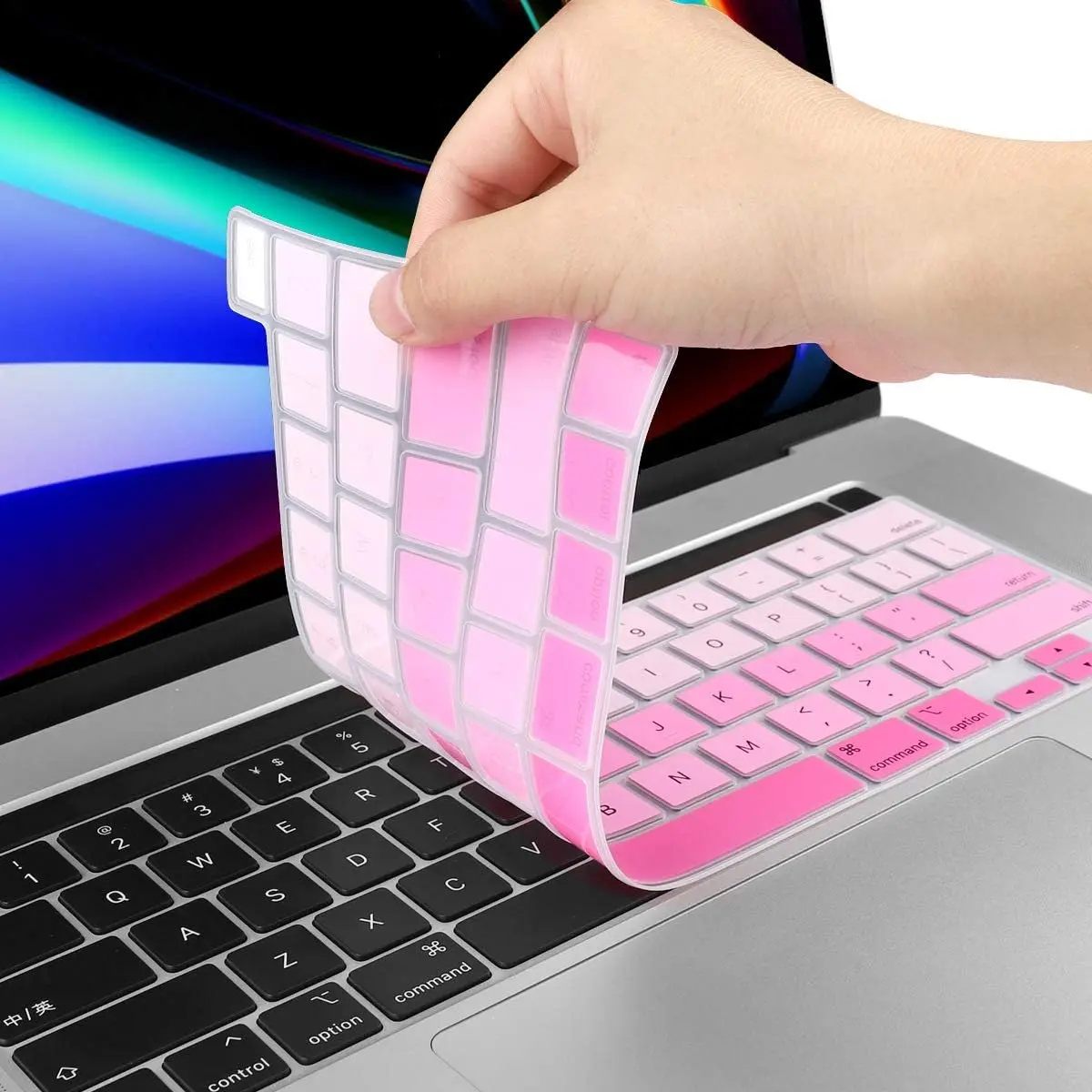 Ultra Thin Silicone Keyboard Cover Skin for MacBook Air & Pro 12/13/14/15/16inch A2991 A2992 A3113 A3114 A2179 A2338 A2681 A2941