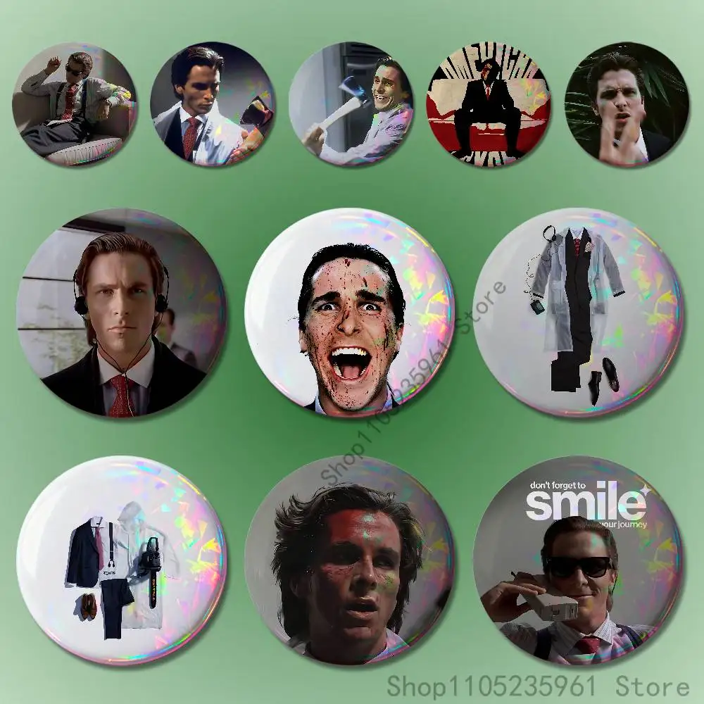 

C-Christian B-Bale Custom Badges 75mm 44mm 25mm Brooch Backpack Hat Pins Accessories Toys Valentine gift