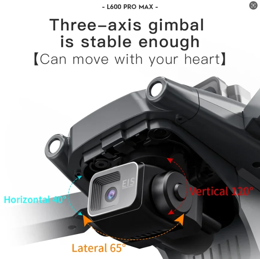 L600 PRO/L600 PRO MAX GPS 드론 4K 전문가용 HD 카메라 3축 짐벌 5G FPV 브러시리스 옵션 장애물 회피 쿼드콥터