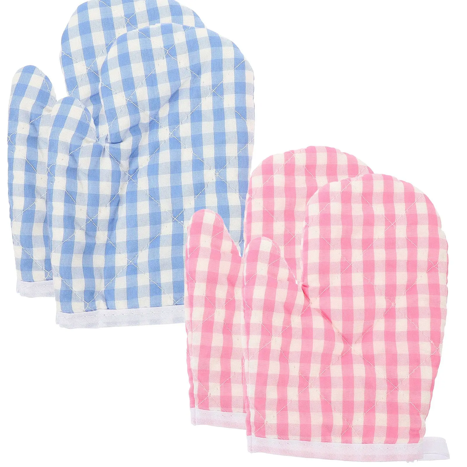 

4 Pcs Insulation Gloves for Baking Heat Proof Cooking Water Food Oven Mitts Polyester Man
