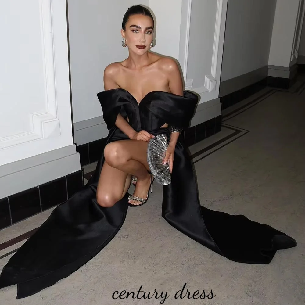 Customized Exquisite V-neck Mermaid Evening Dress Charming Ruched  Prom Dress Off The Shoulder Party Gown  вечернее платье image 2