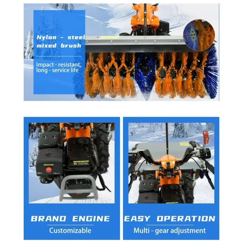 Portable Snow R--emoval Tool High-efficiency Multi Functional Full Gear Snow Sweeper Vehicle