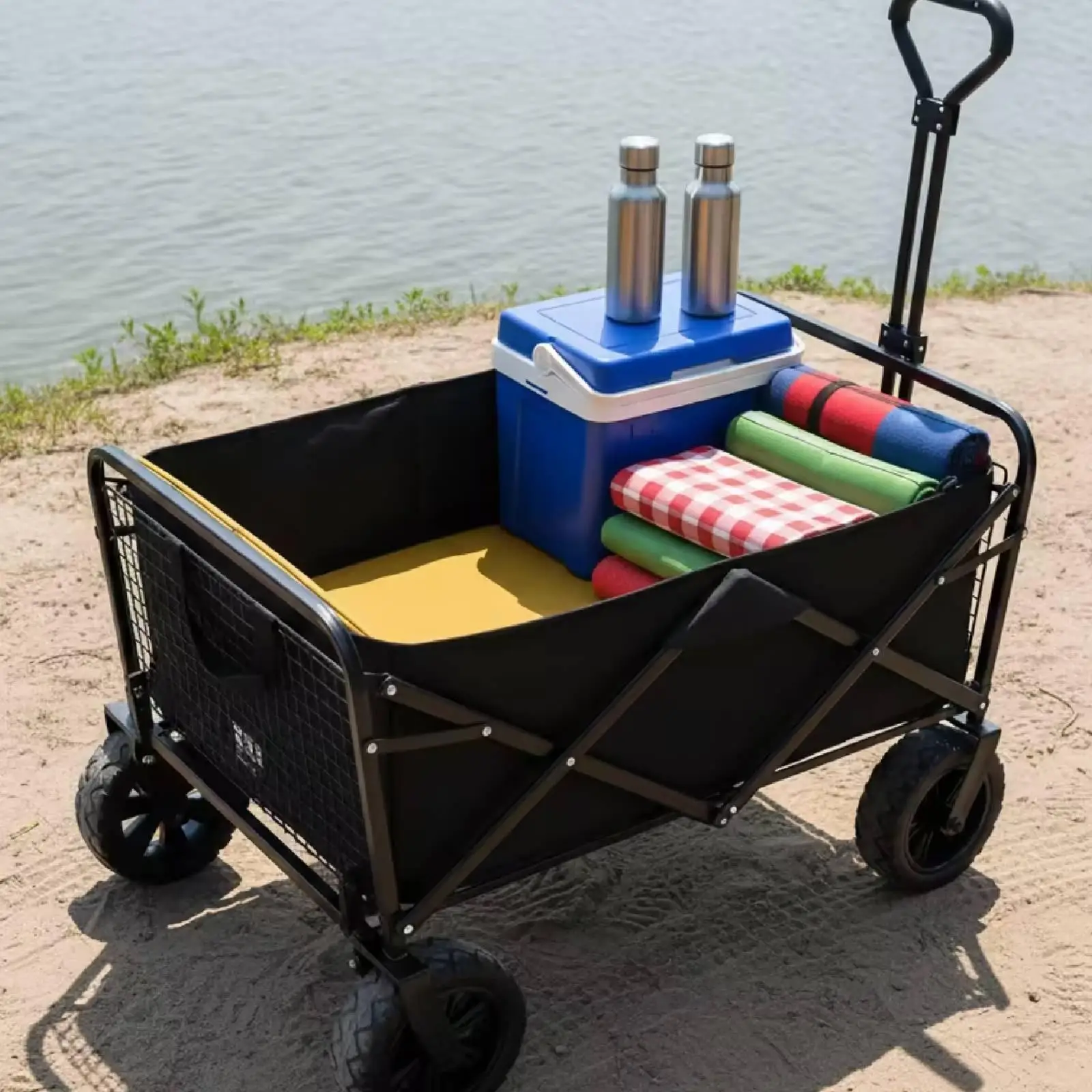 Professional Camping Cart Lining Pad Oxford Cloth Foldable Wagon Pad Trolley Accessory for Garden Sports Outdoor