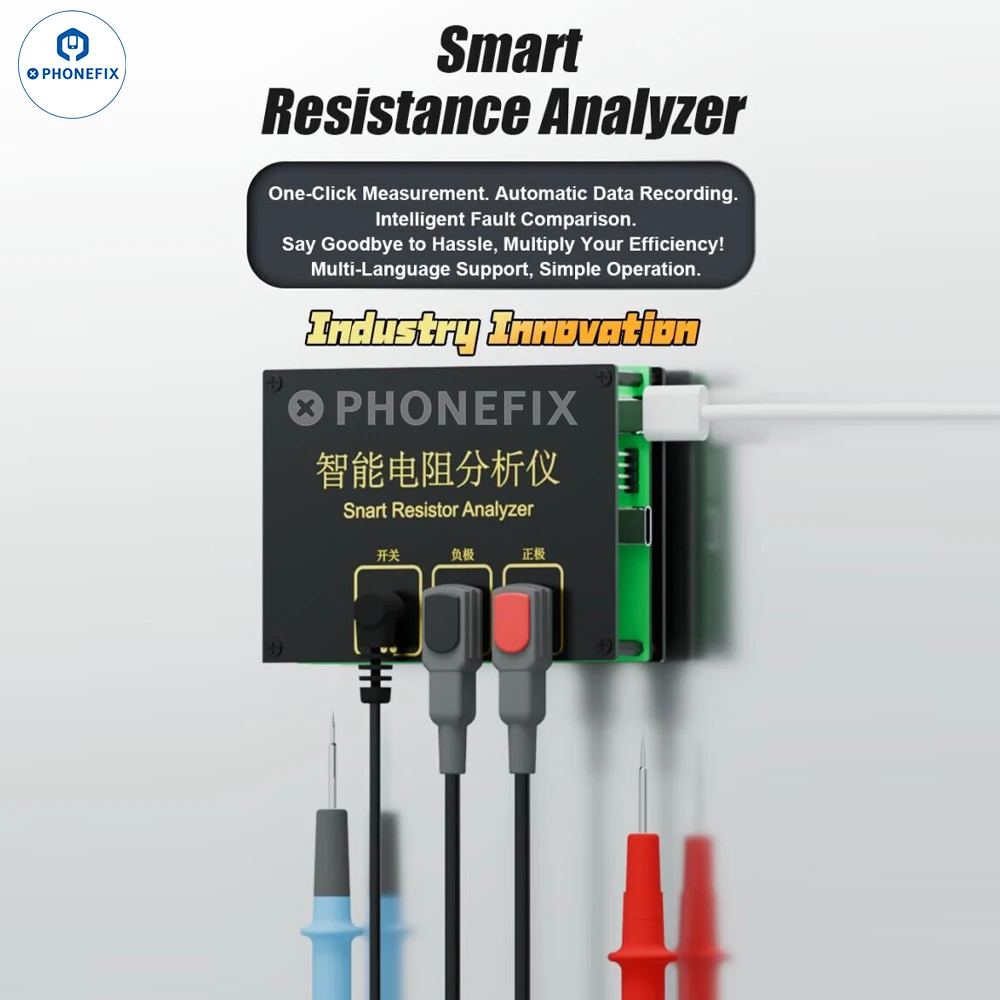 Professional Intelligent Resistance Analyzer One-Click Measurement Automatic Data Recording For Mobile Phone Repair Tool