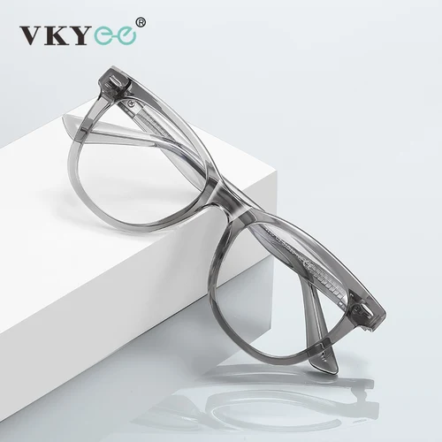 Imagen 2 del producto VICKY, nuevas gafas de lectura personalizadas con diseño Unisex de mariposa para mujer, gafas de lectura antiluz azul para hombre, prescripción personalizable PFD2230