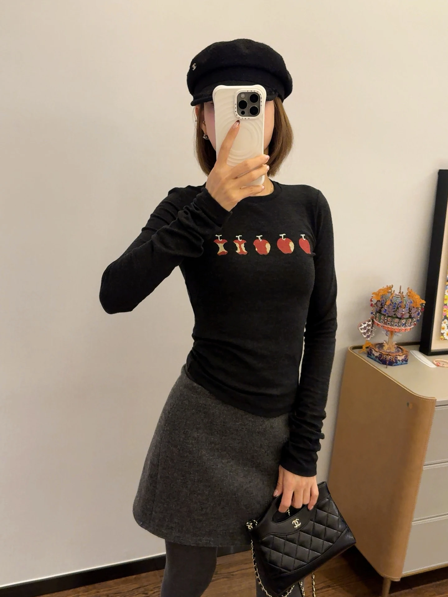 

Футболка ASBR Original C Material с длинным рукавом и круглым вырезом, с принтом, для ношения под одеждой, повседневная, дышащая, тонкая, из смесовой шерсти