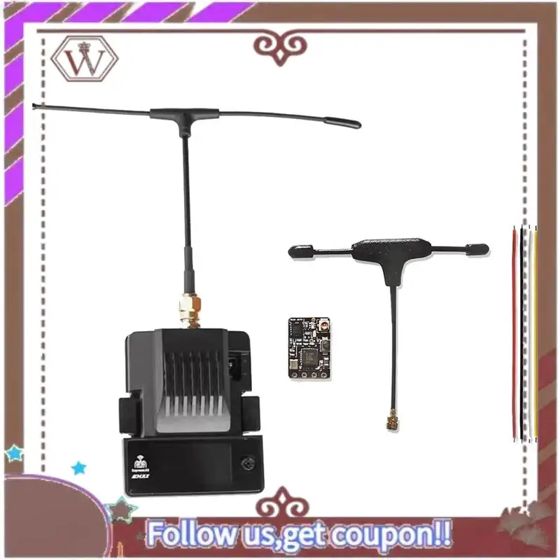 ABBG-لـ EMAX Aeris Link RX TX 1 واط استقبال + طقم إرسال مع شاشة OLED لطائرة RC طائرة بدون طيار FPV ELRS