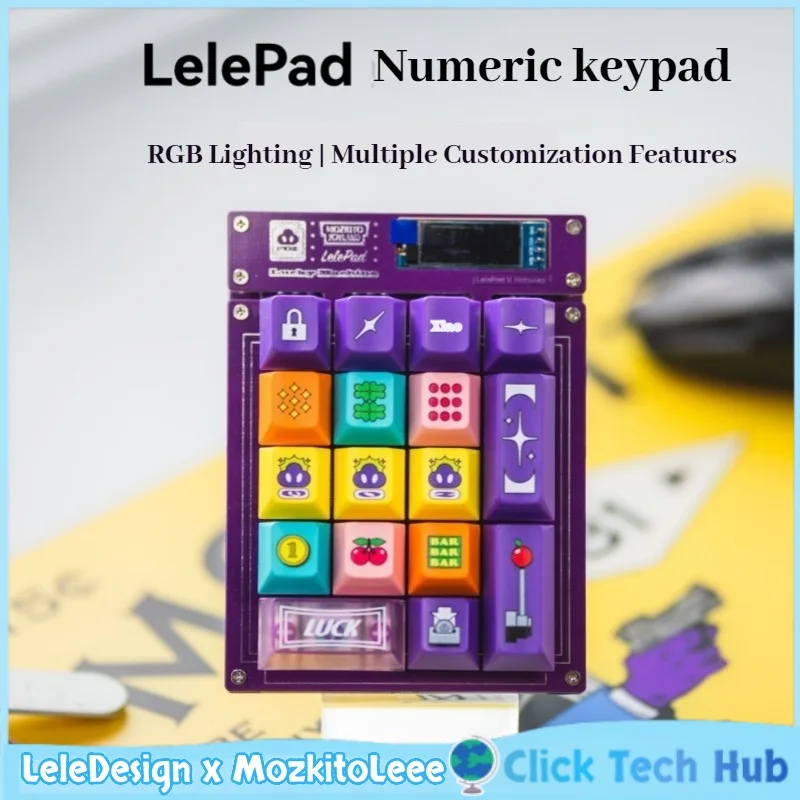 elepad Numeric Keypad Built In Calculator Rgb Customize Gif Animation Custom Mechanical Keyboard Macro Keypad Multicolor Keys