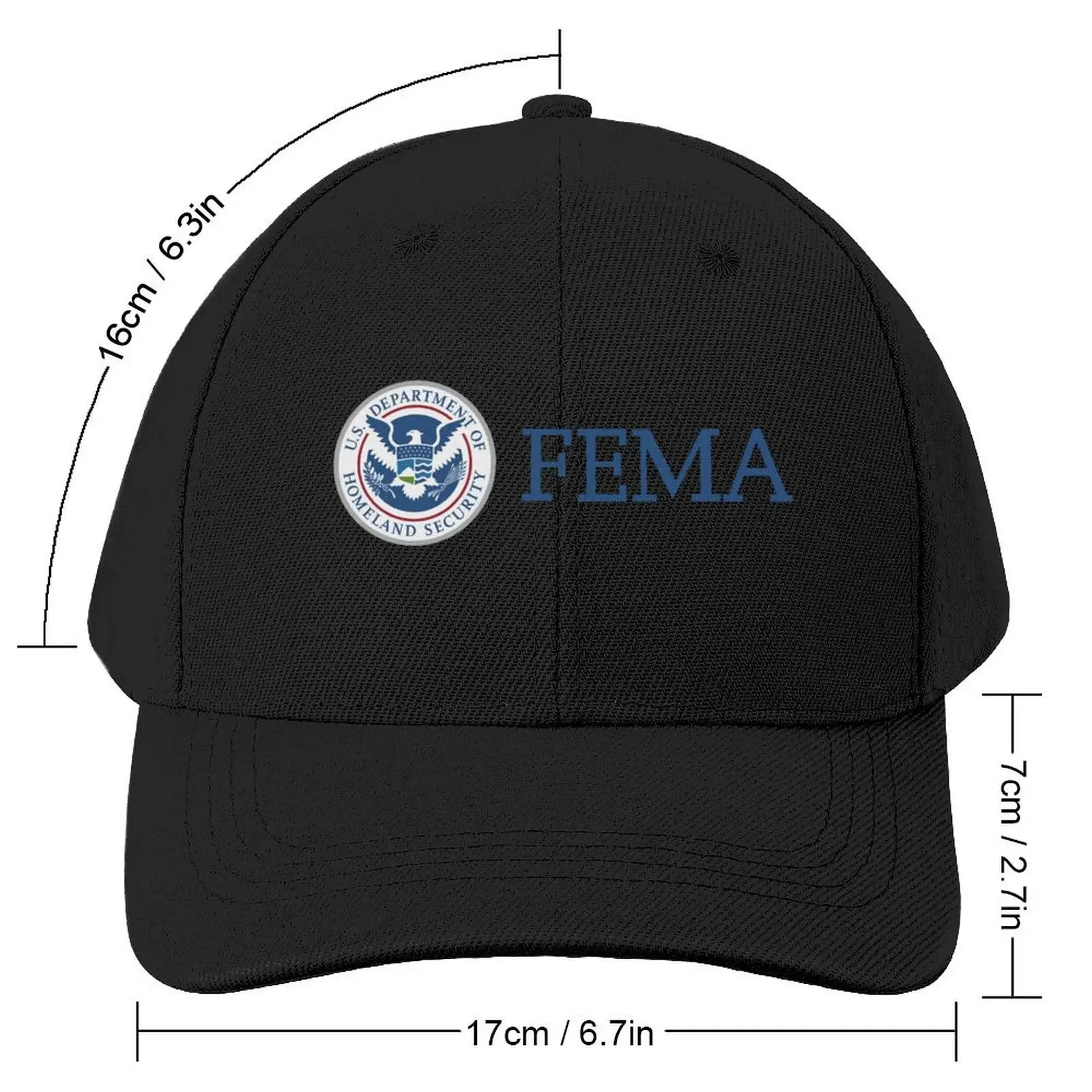 FEMA FEDERAL EMERGENCY MANAGEMENT AGENCY LOGO Baseball Cap Wild Ball Hat Beach Men Women's