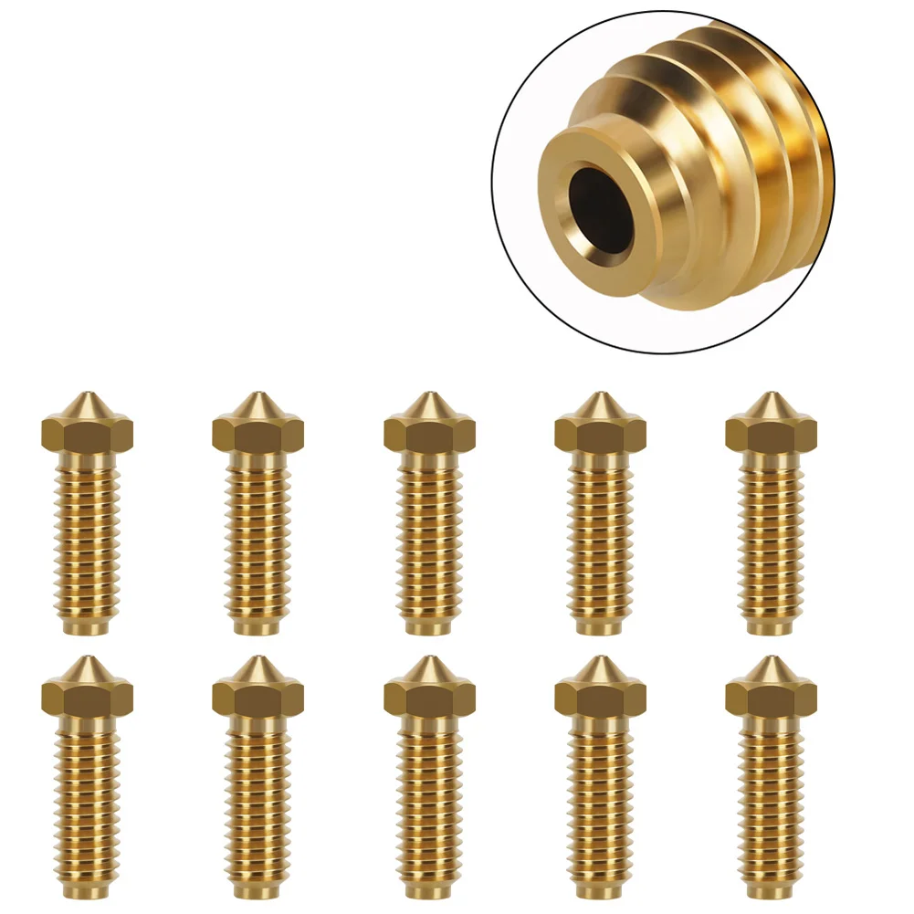 10 Pack 0.4mm Brass Nozzle New Upgrade Kit  For Anycubic For Kobra 2 For 3D Printer Accessories In Stock