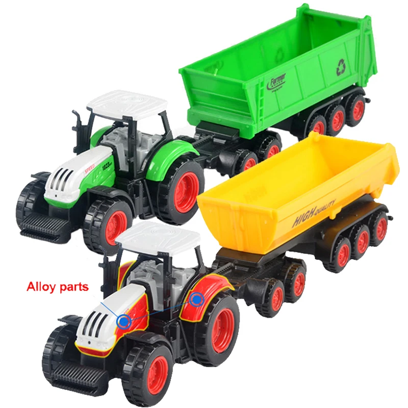 

Removable Kids Children Car Toy Farm Tractor Truck Vehicle Inertial Agrimotor Farmer Dumping Vehicles Boys Birthday Gifts