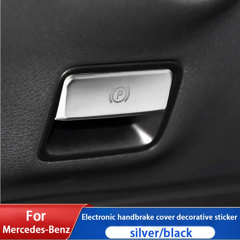 Electronic Handbrake P Button Decorative Sticker For Mercedes-Benz GLA CLA  A C E S Class GLE GLS ML GL Car Interior Accessories