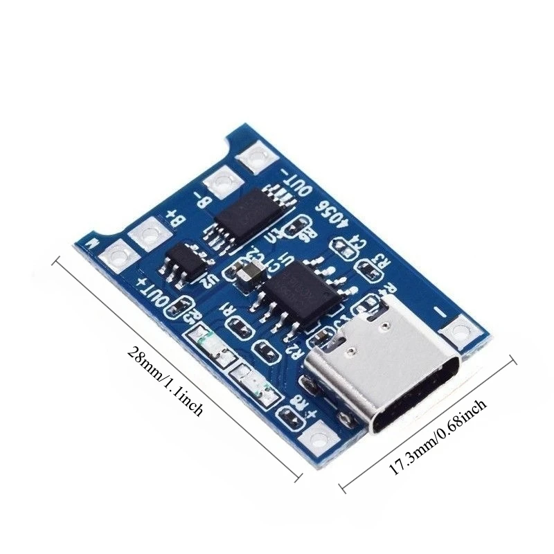 20pcs TP4056 18650 Lithium Battery Charger Module 3.7V 4.2V 1A Overcharge Overdischarge Protection for DIY Power Bank
