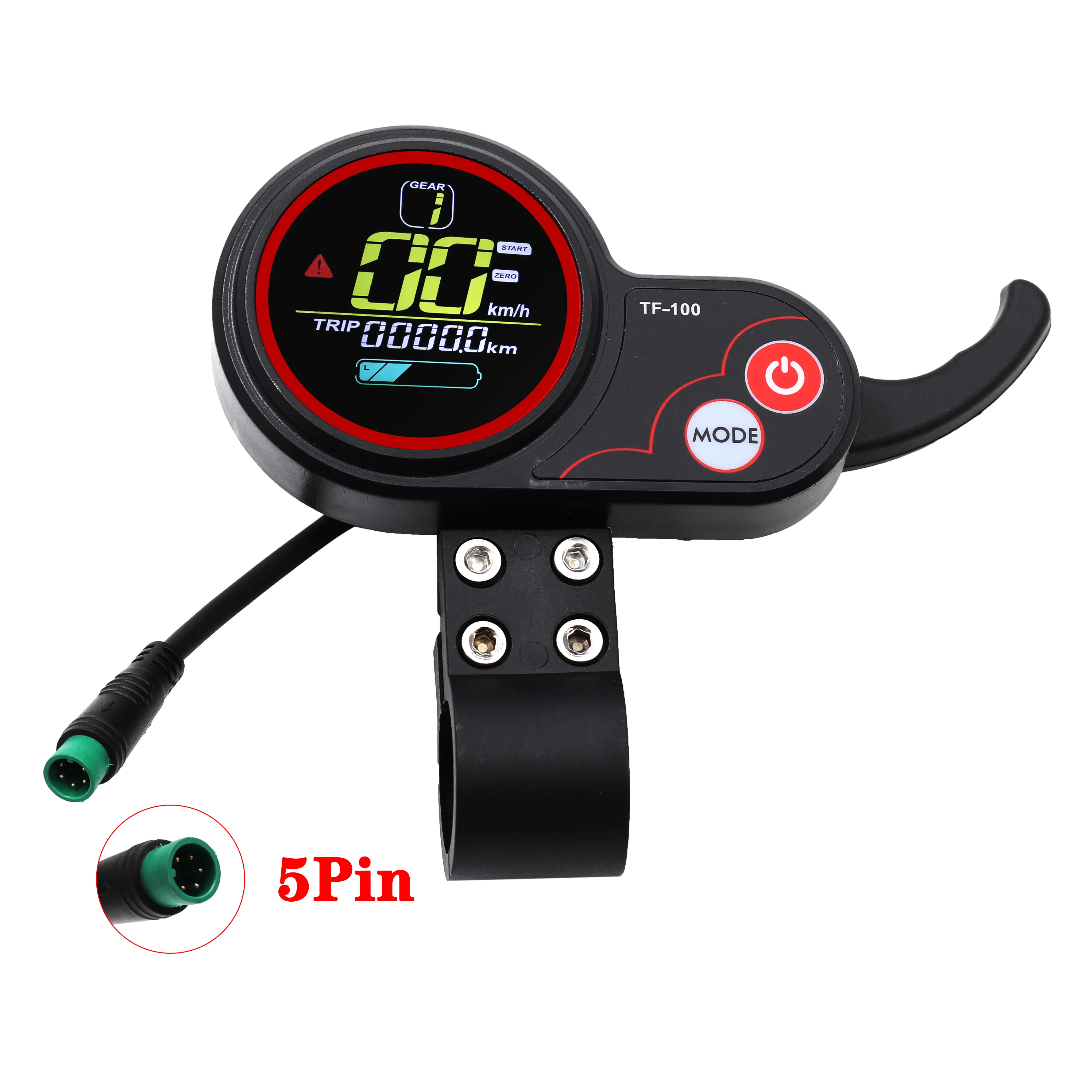 USB Charging Scooter Display Panel 36V48V TF100 Display 5/6 Pin Communication Instrument For KUGOO M4 Electric Controller