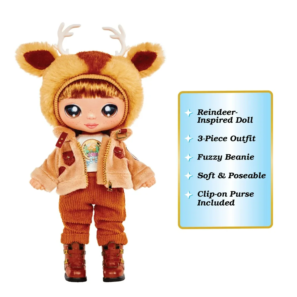 ن! ن! ن! مجموعة ملابس وأحذية عصرية وعصرية مقاس 19 سم من سلسلة الدمى المفاجئة، لعبة دمية لطيفة تحت عنوان الشتاء هدية مثالية #3