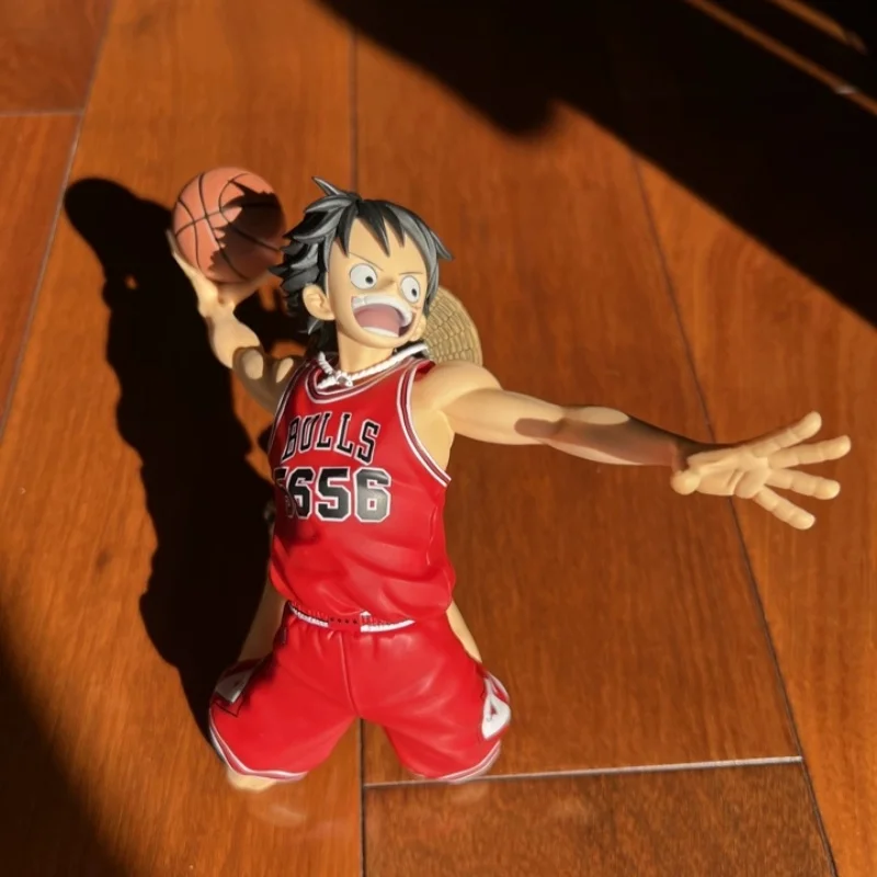 Bandai Banpresto One Piece × Nba Msp Monkey D. Luffy Co-Branded Authentic Figure Desktop Ornament Gift Collection Model Genuine - view 4