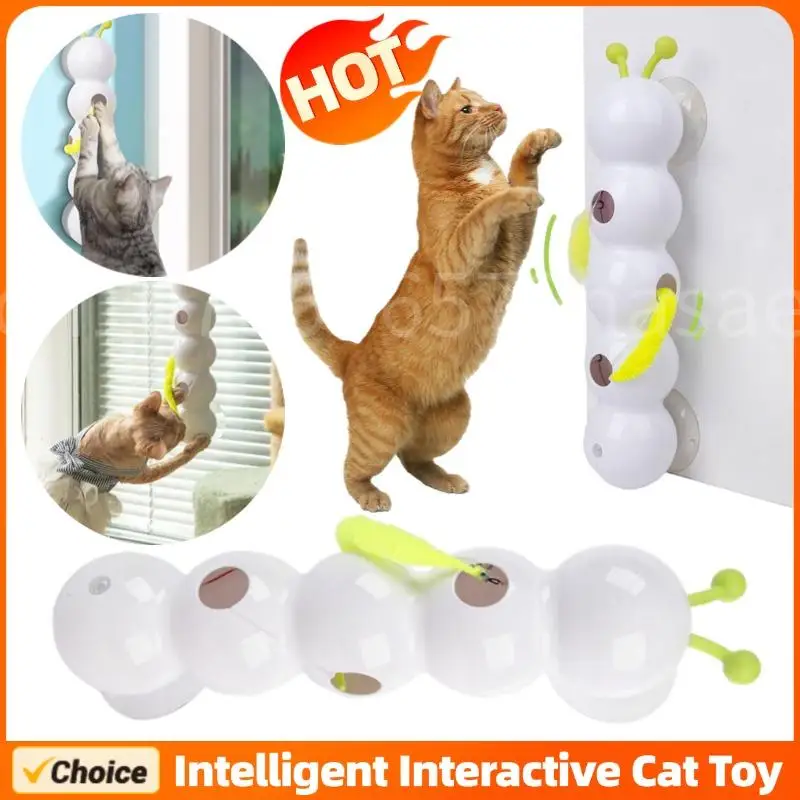 Intelligent Interactive Cat Toy Caterpillar Motion Activated Teasing Toy Automatic Emerging From The Hole Teasing Kitten Cat Toy