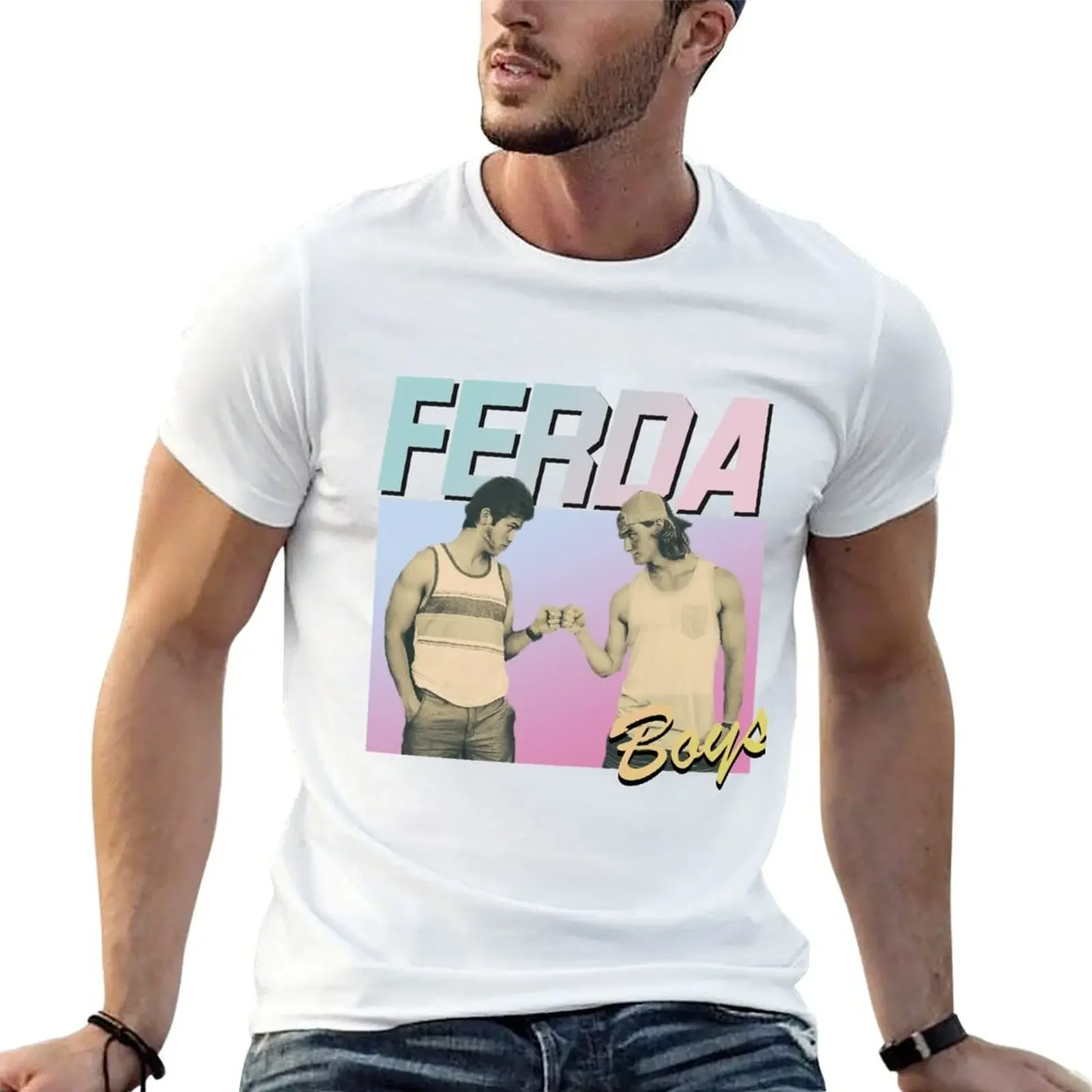 Letterkenny Ferda Boys Jonesy Reilly Fist Bump 90s Aesthetic Retro Meme T-Shirt luxury clothing labubu mens cotton t shirts