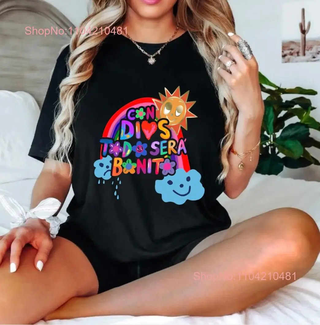 Con dios todo sera bonito T Shirt Karol g fans gifts for fan manana merch MSB forever long or short sleeves