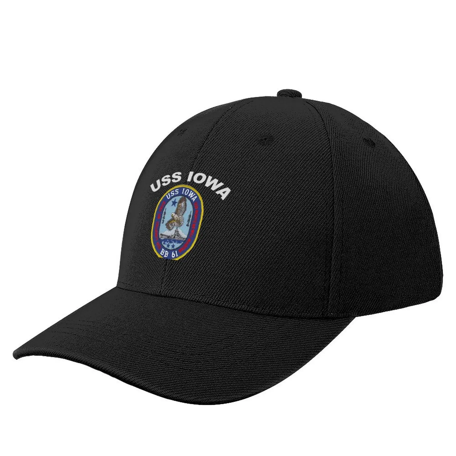 

USS Iowa (BB-61) for Dark Colors Essential T-Shirt Baseball Cap Vintage Beach Outing Ball Cap Funny hats Mens Tennis Women's