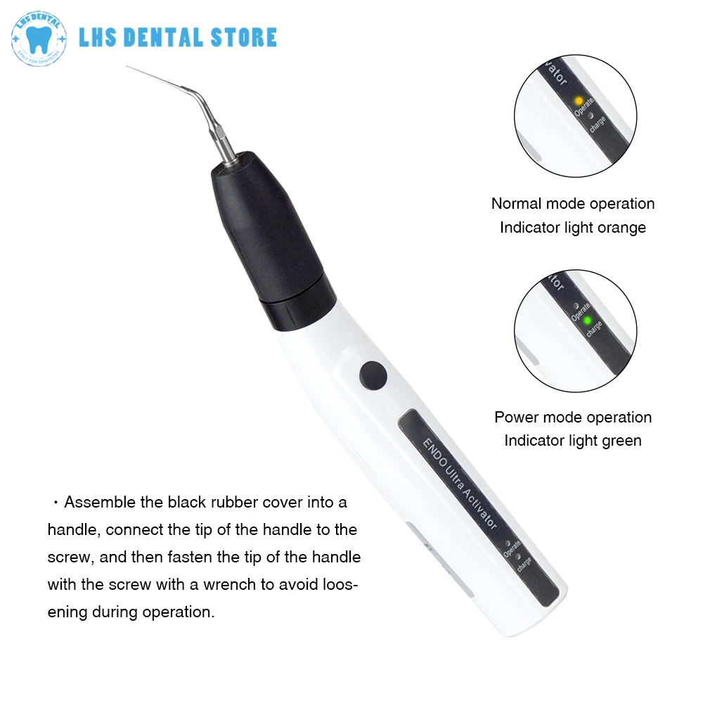 Dental Ultrasonic Endo Activator Cordless Endodontic Root Canal Irrigator Surgery Wireless Endo Washer Ultra Activation Cleaning