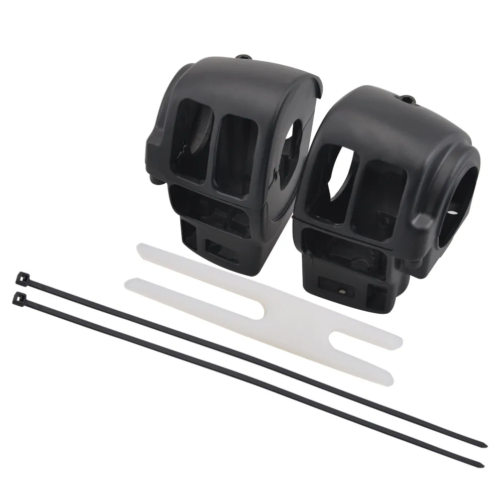 Black Motorcycle Handlebar Control Switch Housings Cover For Harley Road King Electra Glide FLHR FLHRC FLHT FLHTCU 1996-2013