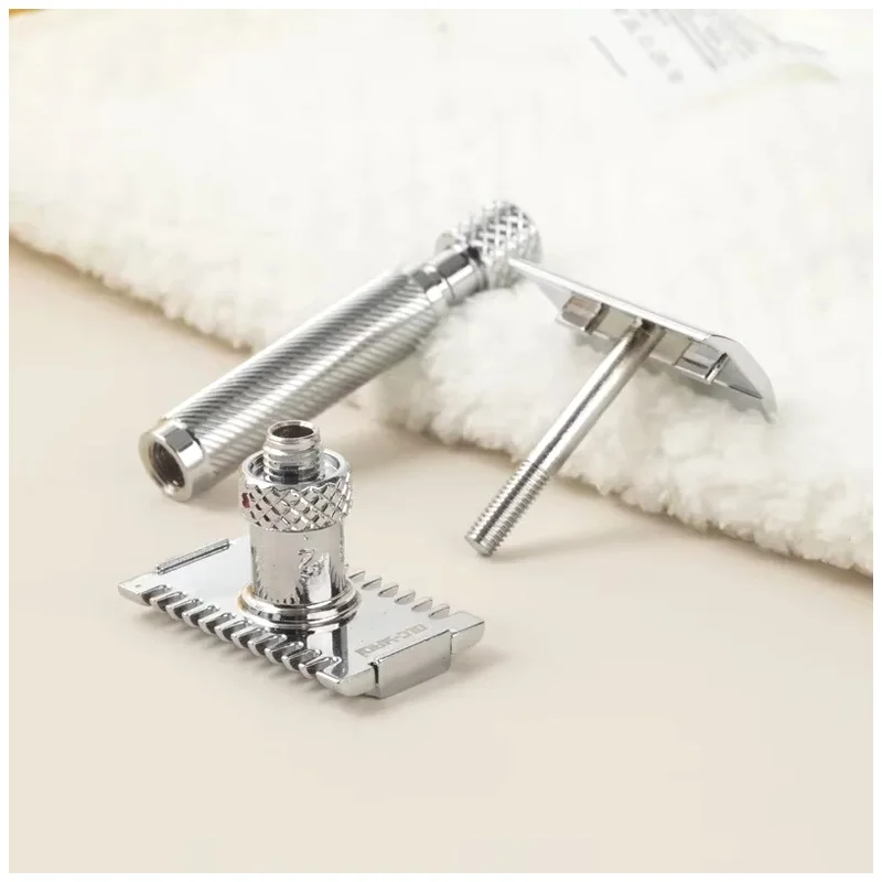 YAQI Adjustable THE FINAL CUT OC Chrome Color Beard Shaver Mens Safety Razor Wet Shave Tools Men Shaving Products Mens Gift