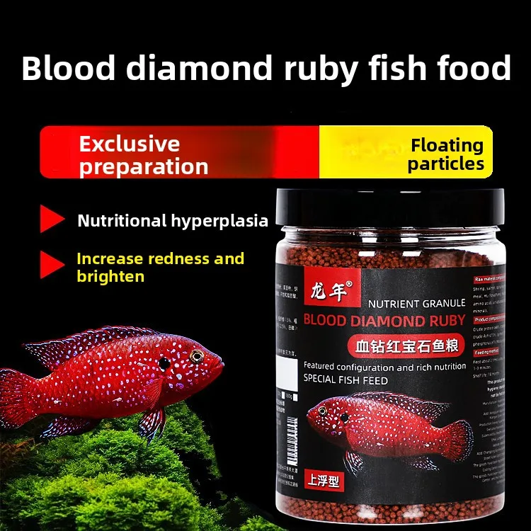 

LONGNIAN Jewel Cichlid&African Cichlid Food-Floating Pellets for Hemichromis&Malawi Species|High Protein Color Enhancing Formula