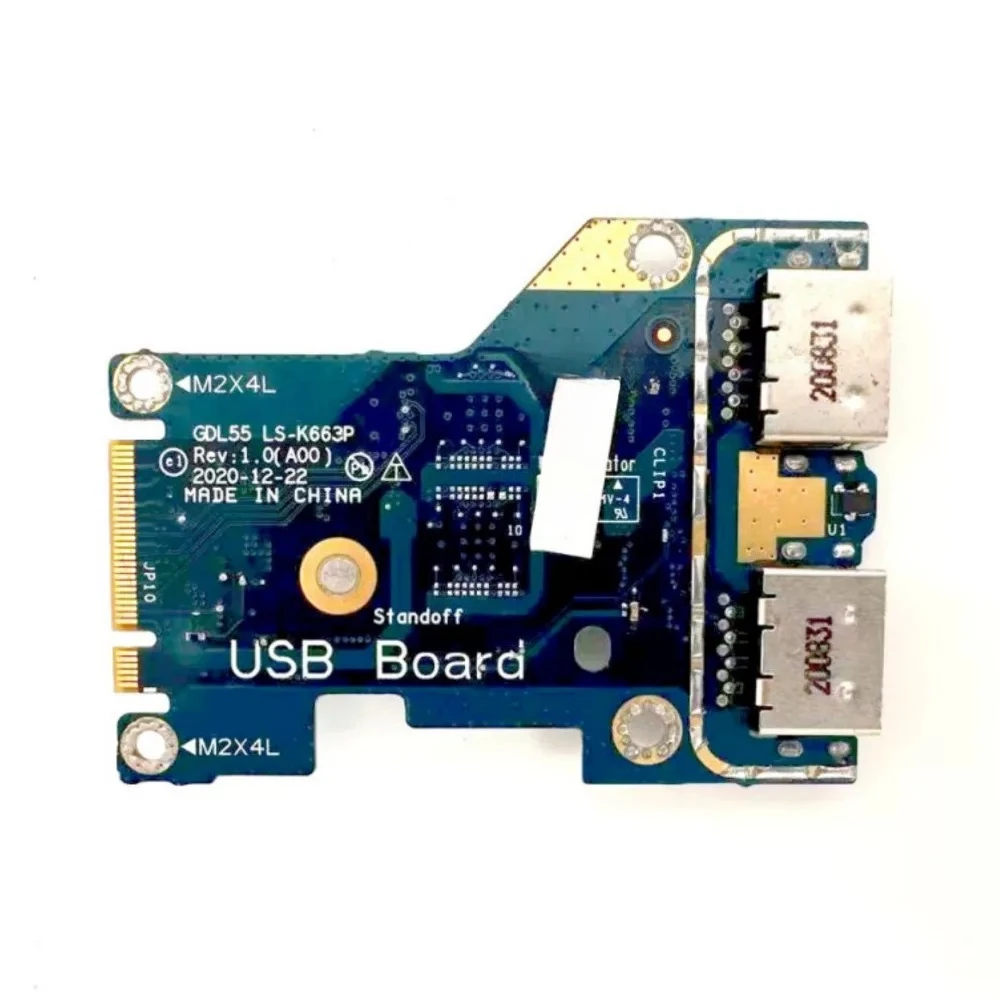 For Dell G15 5510 5511 Laptop USB Board IO Board GDL55 LS K663P