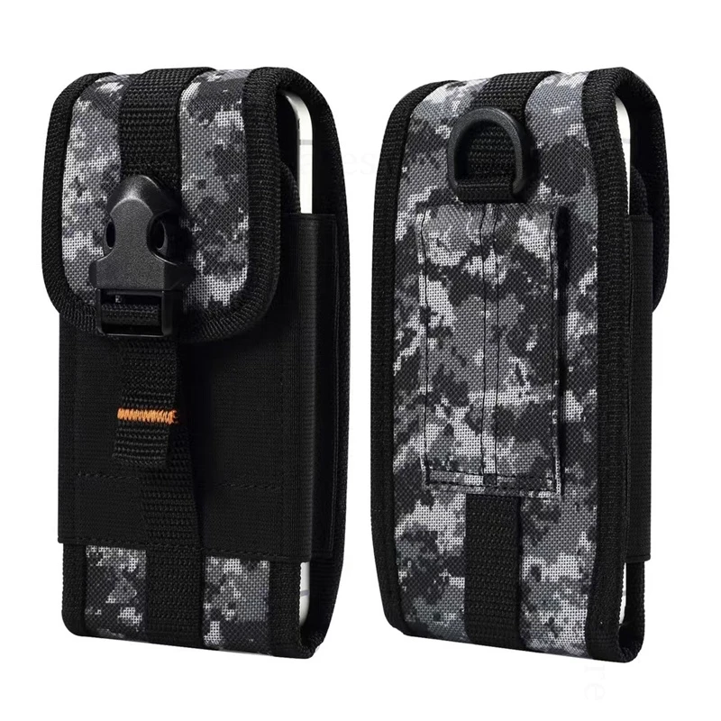 

For Samsung Galaxy S25 Edge Camouflage Waist Bag Phone Pouch For Samsung S25 Ultra S24 Plus S23 S22 S1 Belt Card Phone Flip Case