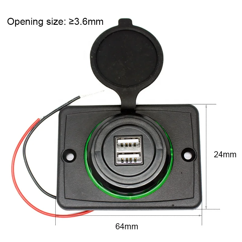 5V 3.1A Magnetic Wireless Charger Marine Boat Car Bus Seat Massage Chair 2 Charging Port USB Car Accessories CE Approved 12-24V