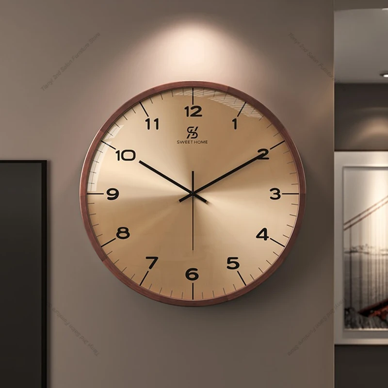 Nordic retro relógio de parede moderno e minimalista sala estar relógio decorativo designer sala jantar decoração casa relogio de parede fywc