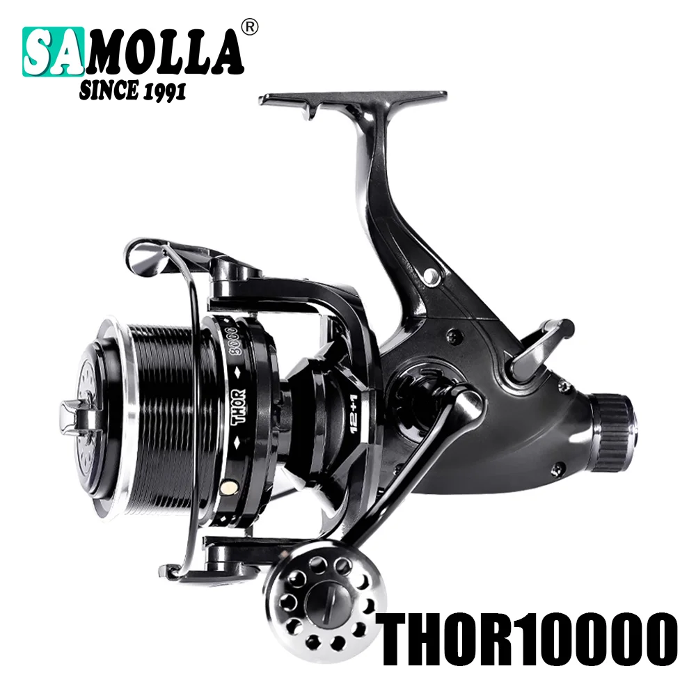 Neue Karpfen Angelrolle Spinnrollen Max Double Drag 27 kg 12 + 1BB Carretilha De Pesca Accesorios Mar Peche En Mer Salz/Süßwasser