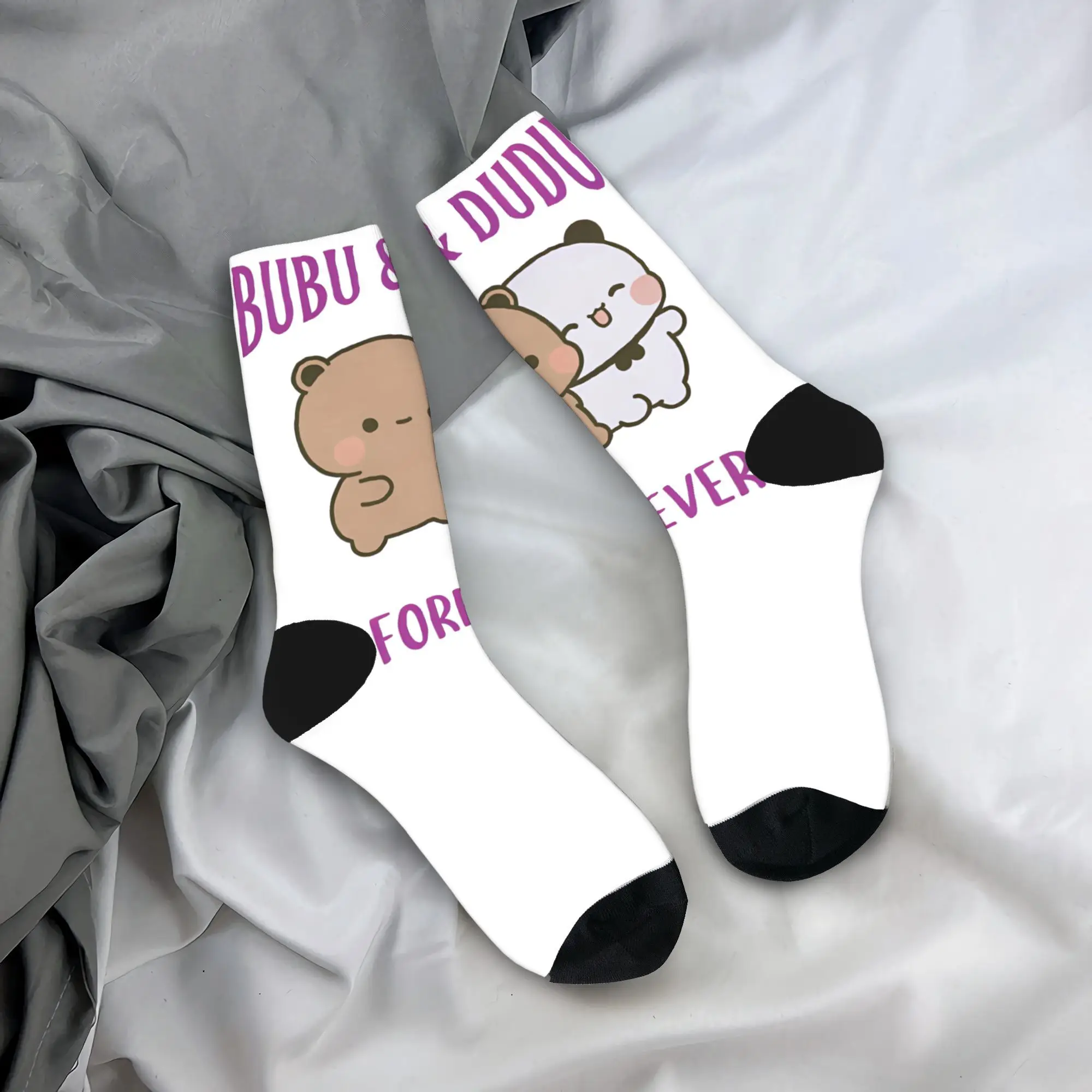 Calzini Dudu Bubu Calze invernali Novità Calzini morbidi e traspiranti da uomo unisex Design da corsa Calzini sportivi antiscivolo