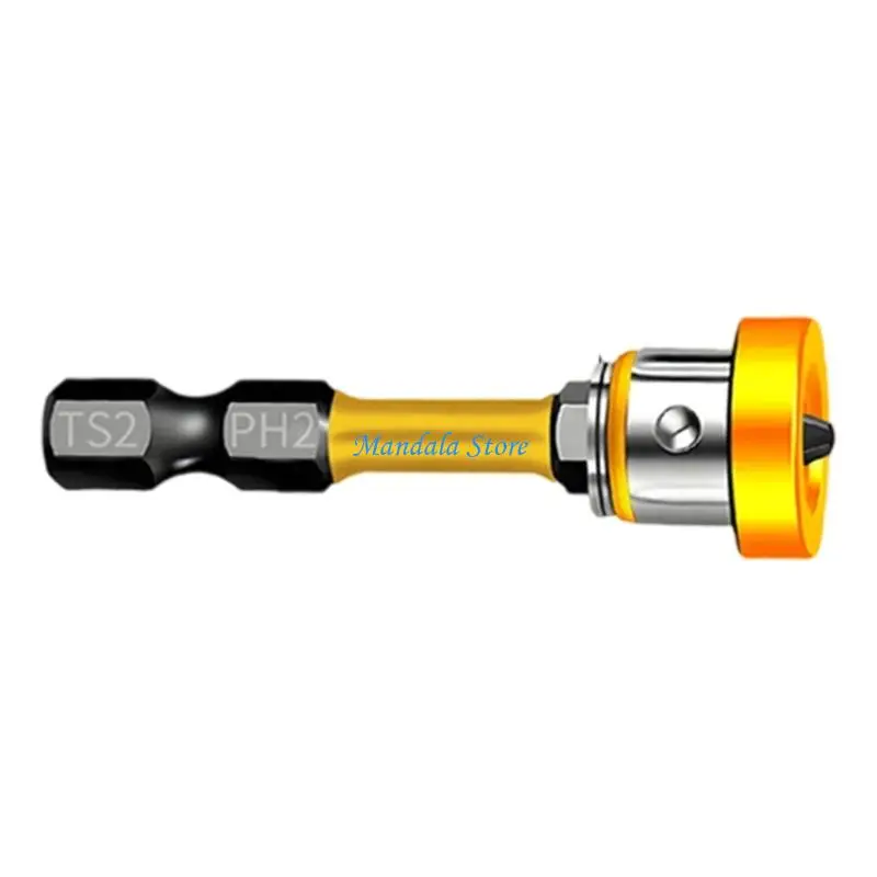 Punta destornillador magnético acero aleación U2JC, vástago Hexagonal 6,35mm, construcción impermeable para pesadas
