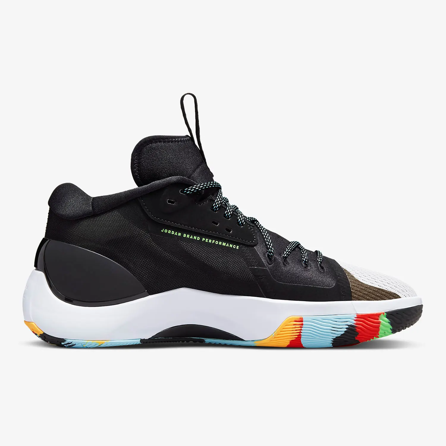 حذاء كرة السلة Nike Official Air Jordan Zoom للرجال مضاد للانزلاق ومقاوم للتآكل ودعم أحذية التكبير المتوسطة DH0248-030 #3