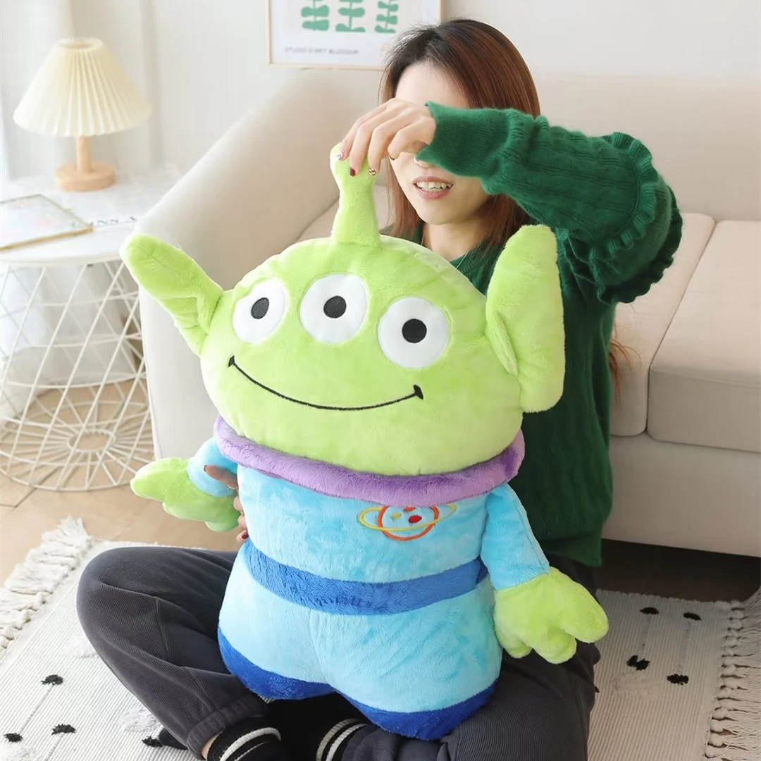 

Disney Toy Story Alien Plush Toy Big Size Plushies Throw Pillow Hug Sleeping Doll Back Cushion Sofa Decoration Pillow Gifts