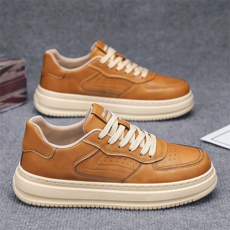 

Men's casual shoes new four season comfortable fashion versatile breathable thick sole outdoor anti slip commuting casual shoes